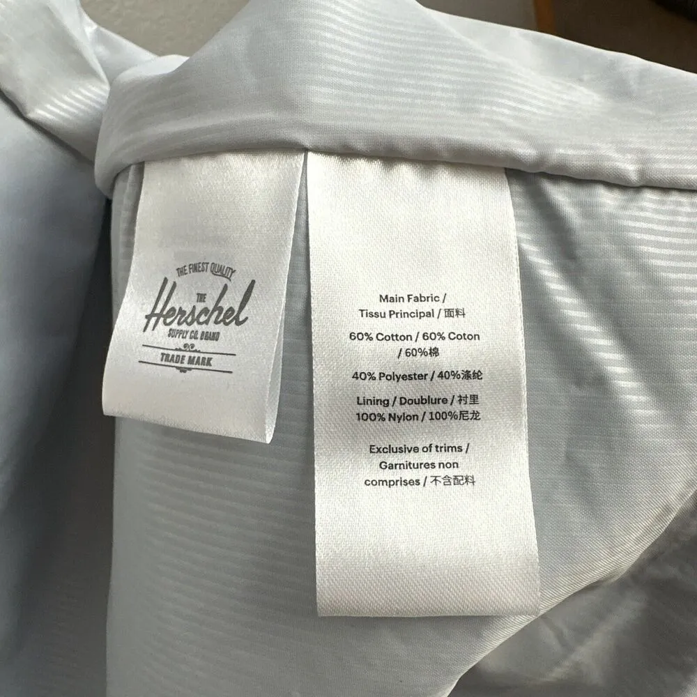 Herschel Supply Co. Womens Mac Coat Size M Rain Trench Alaskan Blue - Image 15