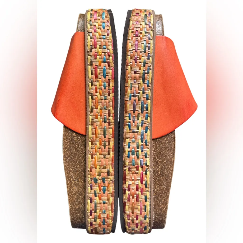 Free People Vibrant Orange Buckle Sandals - Image 8