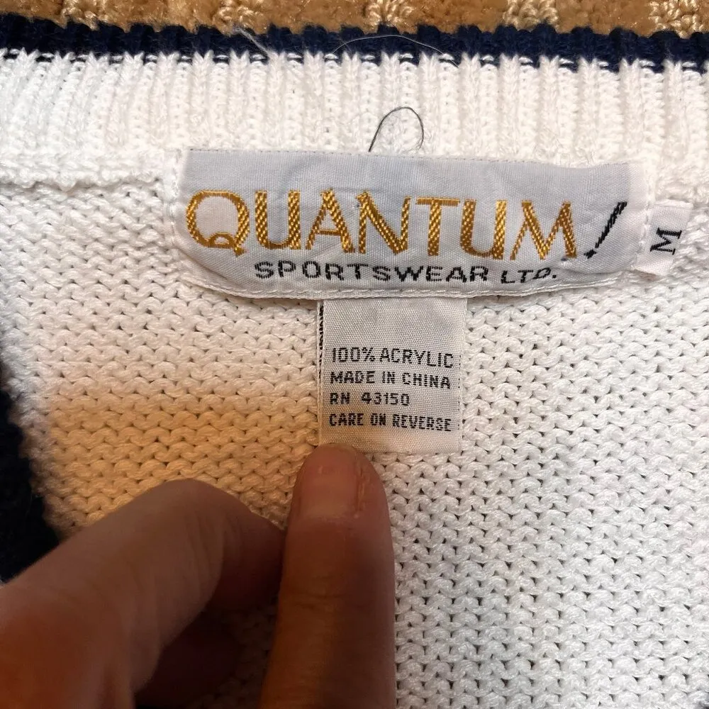 VTG Quantum 80s Golf Argyle V - Image 7