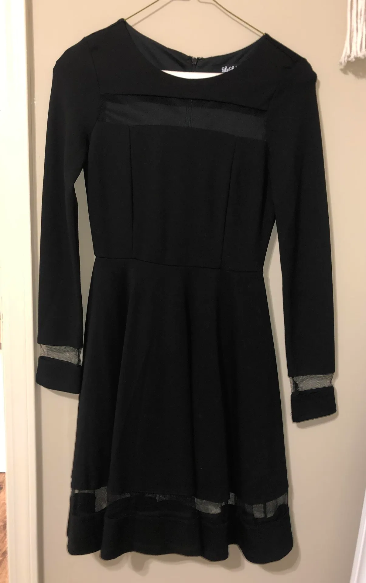 Lulus Black Long Sleeve Dress - Image 3