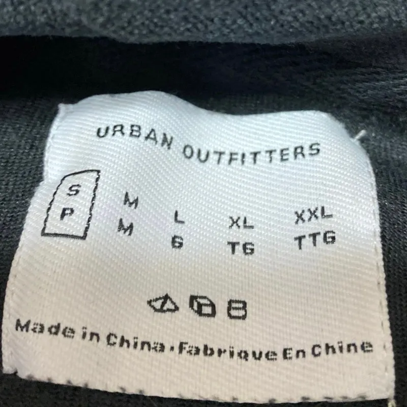 Urban Outfitters Women's Black Velvet Velour Hoodie Hooded Sweatshirt Top Size S - Image 4