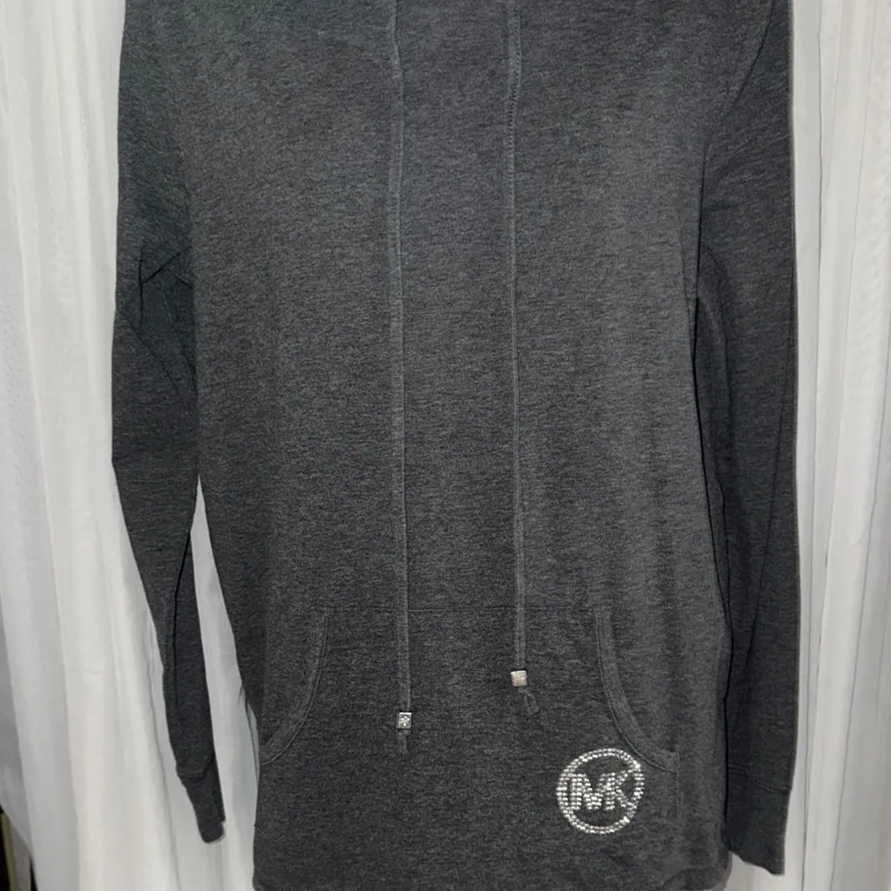 Michael Kors Gray Pullover Hoodie Sweatshirt - Image 4