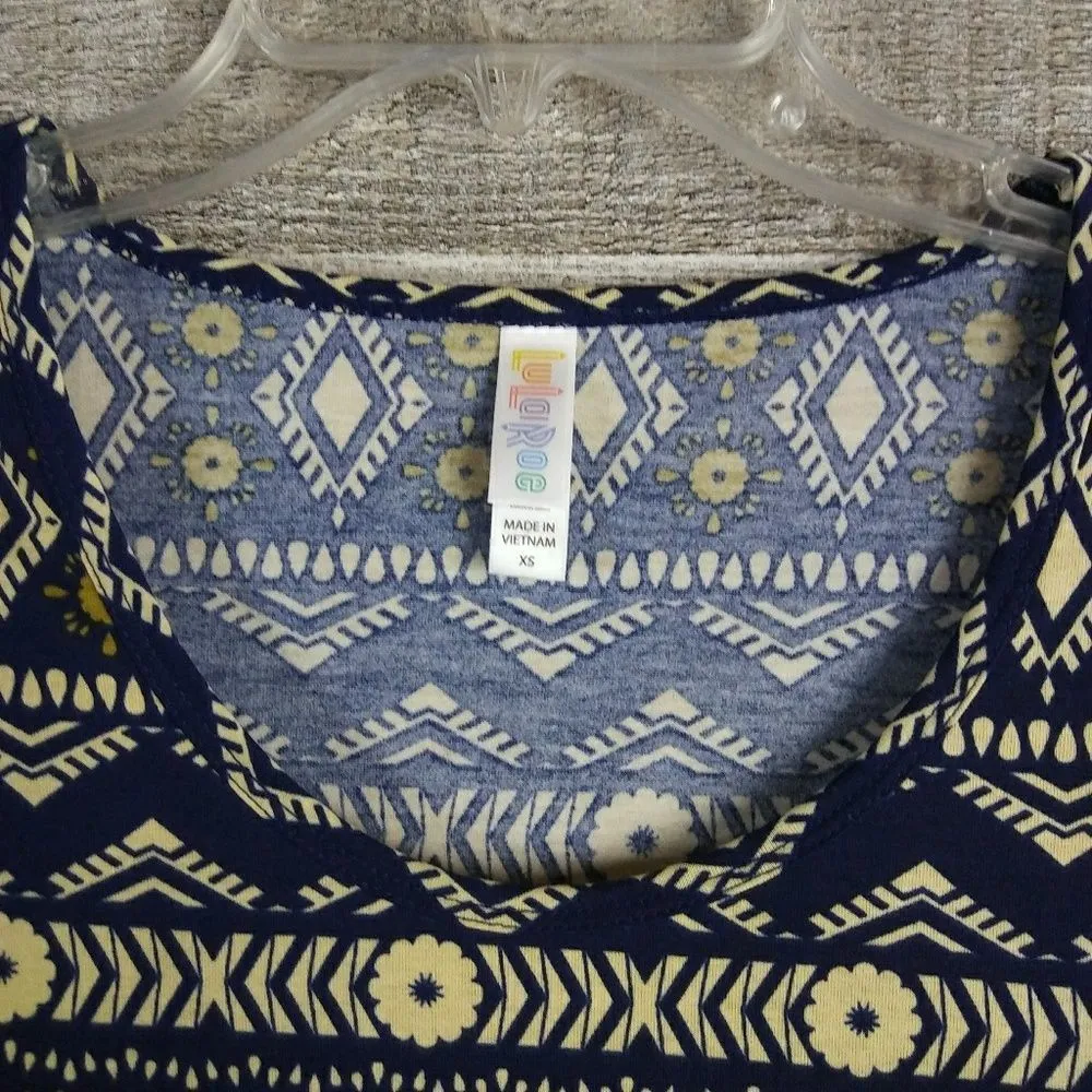 XS LULAROE LYNNAE Aztec Print Long Sleeve Blouse - Image 2