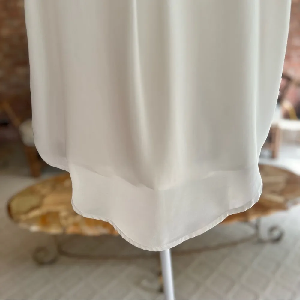 Lush Top Ivory Hi Low Sleeveless Tank Top XS Work lunch brunch everyday - Image 8