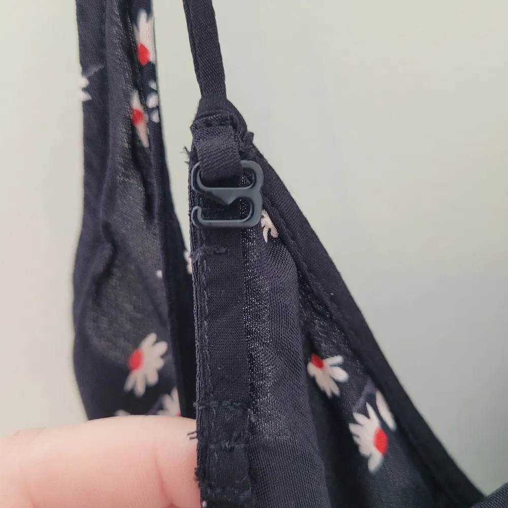 Thakoon Black Daisy Midi Slip Dress Size L - Image 6