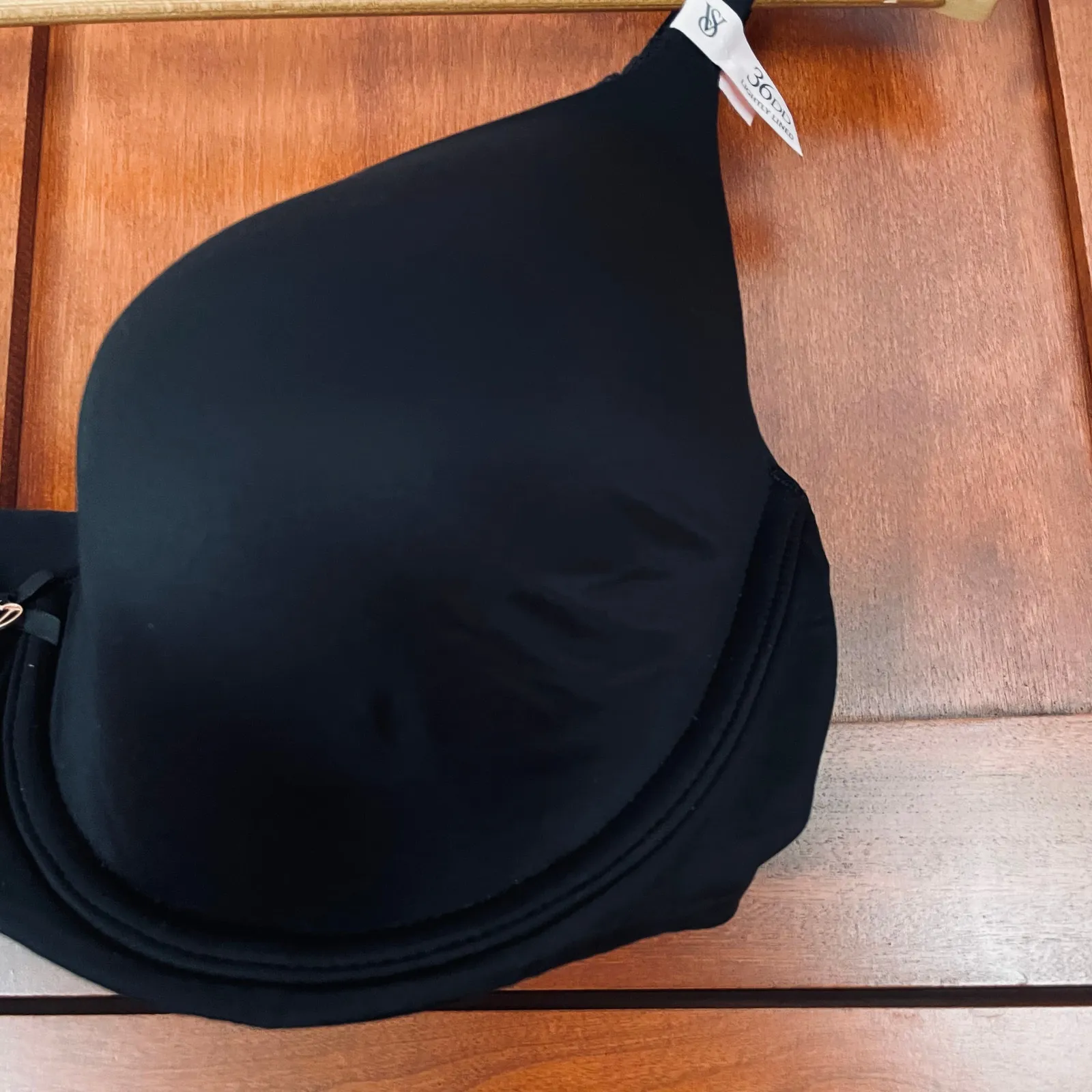 Victoria's Secret Bra Body by Victoria Lightly Lined Demi Black Size 36DD NEW - Image 3