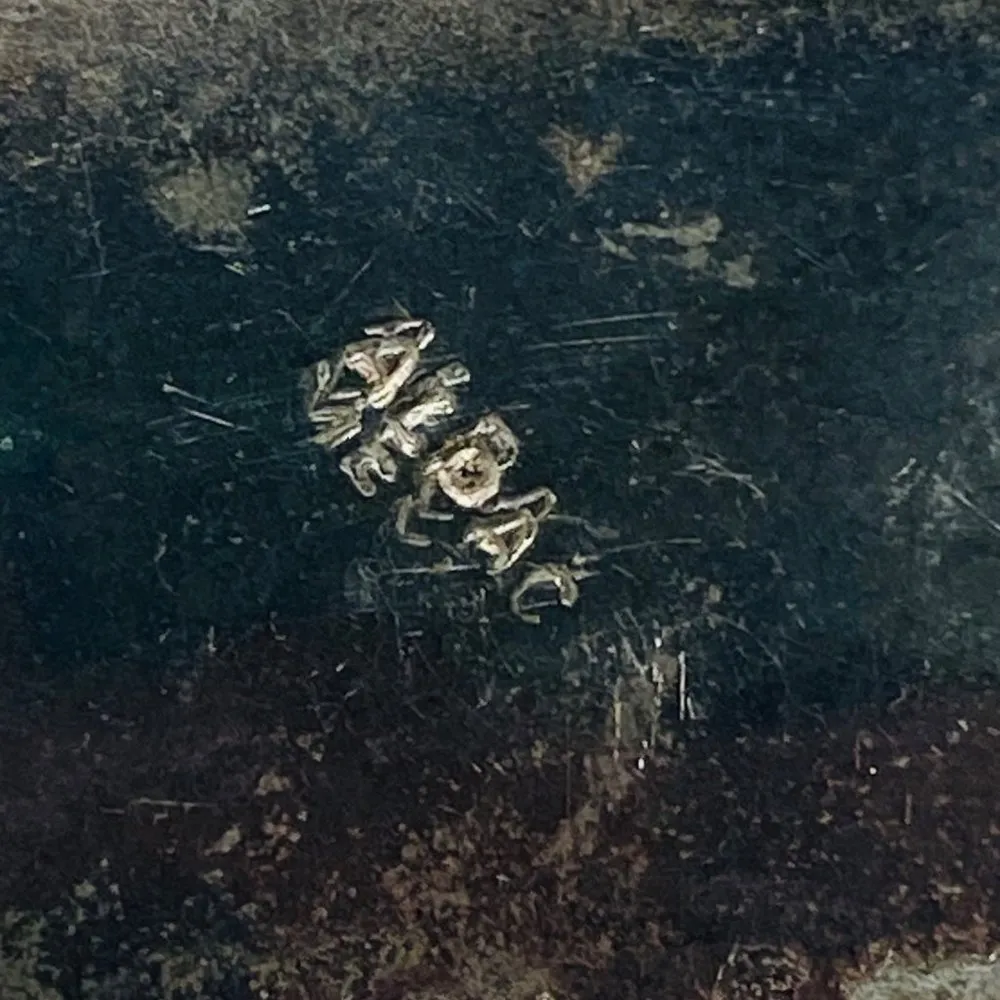 Silver Color Cuff Bracelet Abalone Shell Inlay Flower Shape Center Signed - Image 16