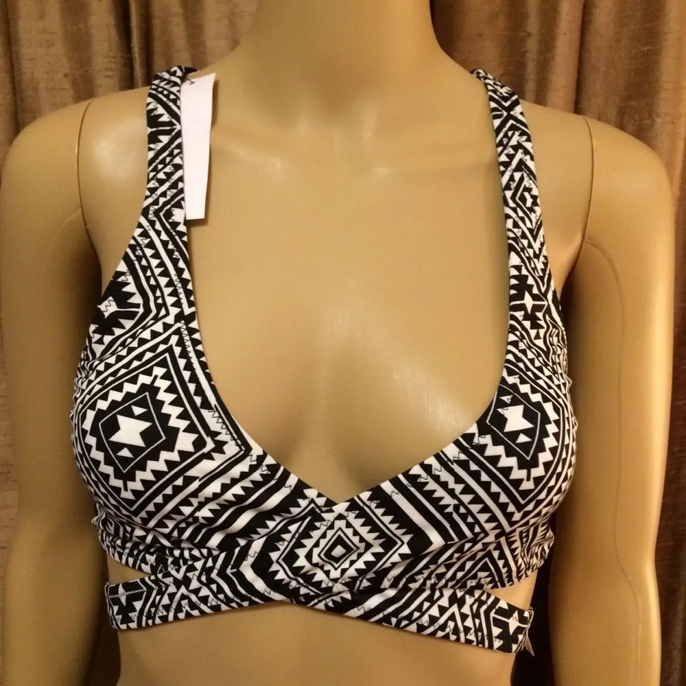 Sundazed Women's Ariel Wrap 2 Piece Bikini B/W Print - Image 4