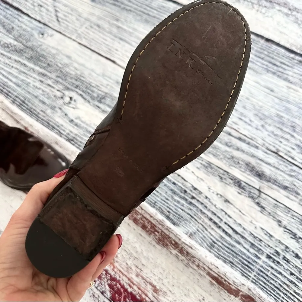 I.N.K. Shoes Vintage Brown Leather and Suede Western Style Booties​ Size 7.5 - Image 8