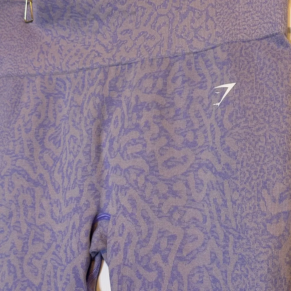 Gymshark Purple Leggings with Elastic Waistband and Full-Length‎ Fit - Image 2