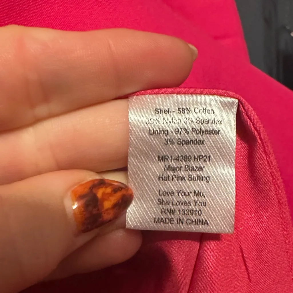 New with tags Show me your mumu major blazer in hot pink - Image 8