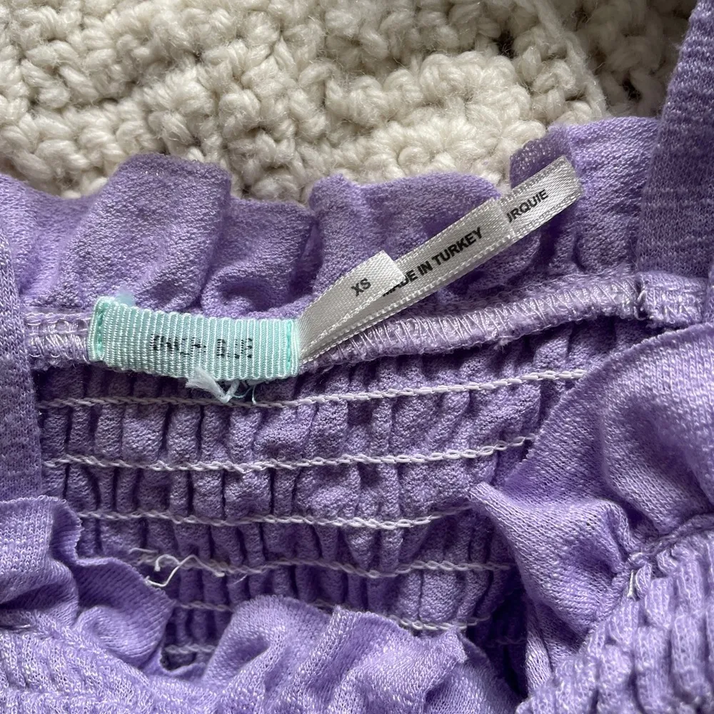 Urban Outfitters Kimchi Blue Purple Scrunch Crop Tank Top (XSmall) - Image 3