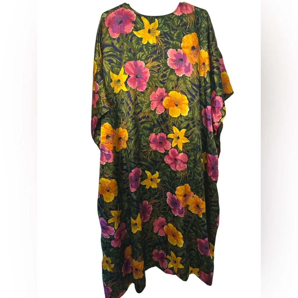 Winlar Floral Kaftan Dress with Pink and Yellow Flowers Size undefined - Image 2