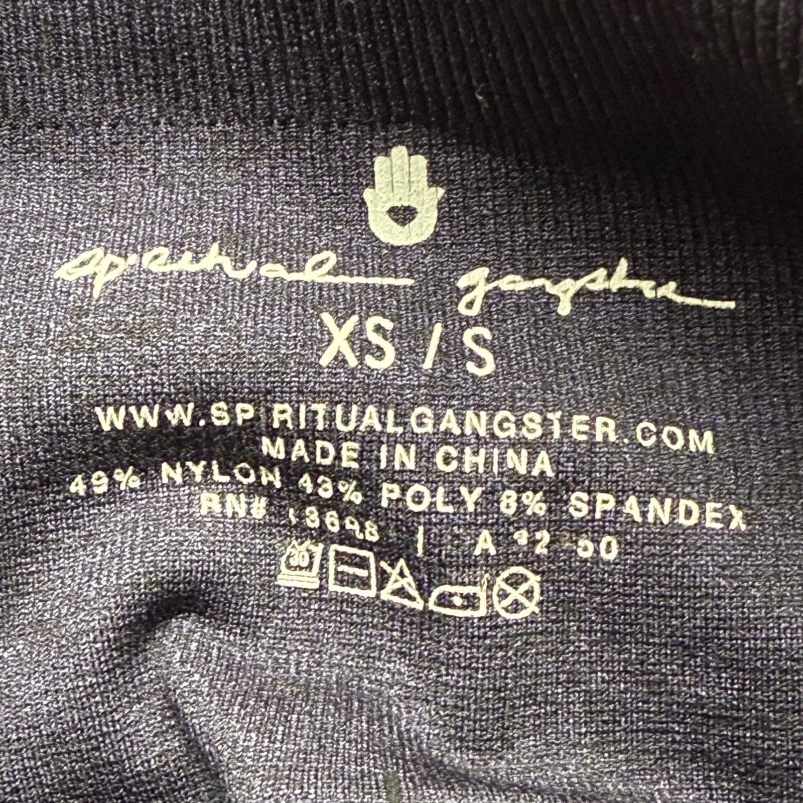 Spiritual Gangster Leggings‎ High Waist Athleisure Yoga Pants XS/S Navy - Image 5