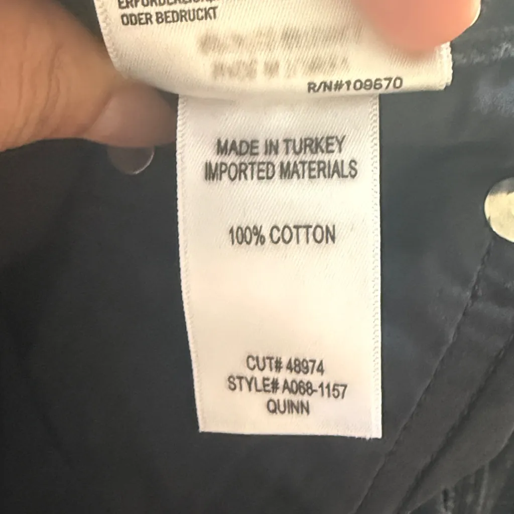 Agolde Black Mini Denim Skirt Button Fly Jean - Image 6