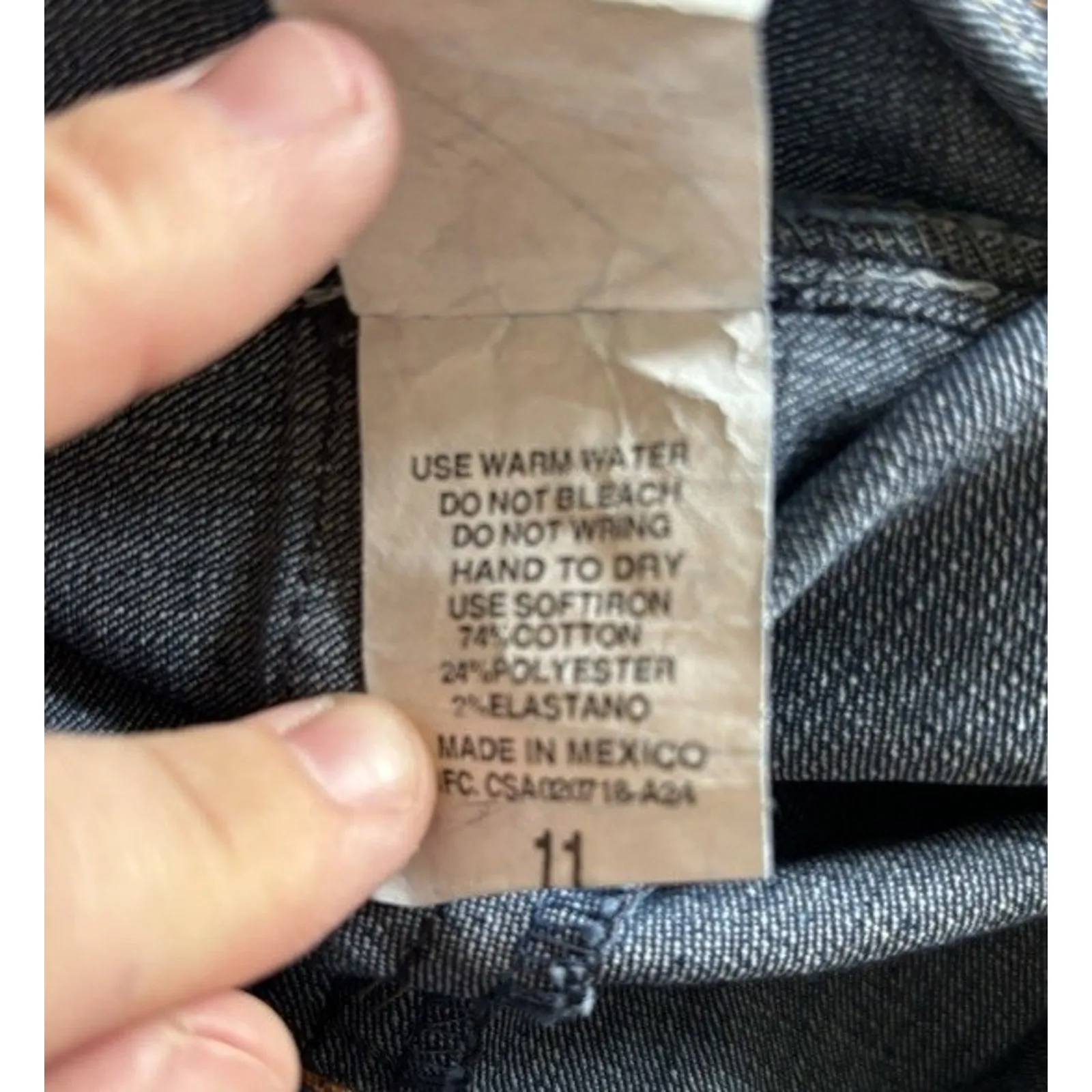 Danesi Mid Wash Flare Jeans Size 11 Embroidered Rhinestone Seat NWT Blue - Image 7