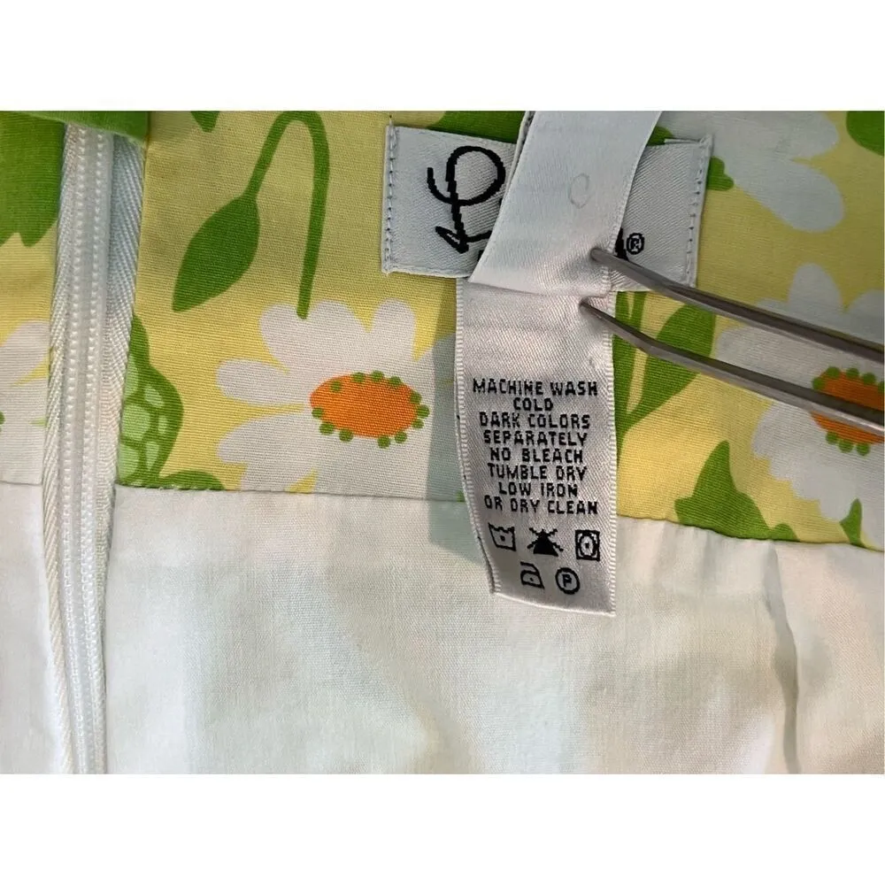 Lilly Pulitzer Vintage Socialite Butterfly Mini Skirt sz 8 Feminine Daisy Floral - Image 3
