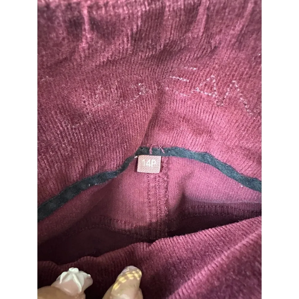 Jag Jeans Women's Petites High Rise Corduroy Straight Leg Pull On Pants 14 - Image 5