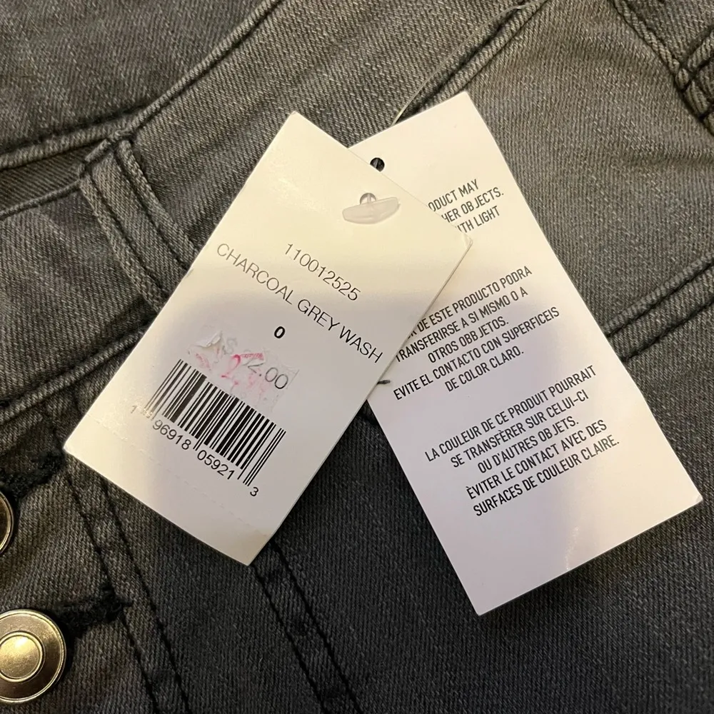 Daily Thread Charcoal Grey Wash Bootcut/Flare Jeans Size 0 Button Fly NWT Gray - Image 8