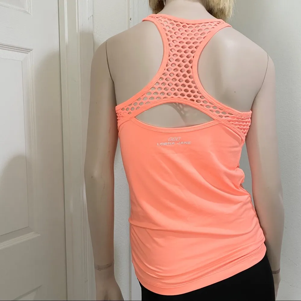 Lorna Jane Neon Mesh Racerback Tank - Image 2