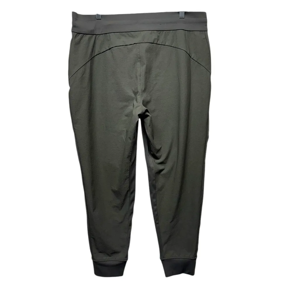 Athleta Headlands Hybrid Trek Joggers Dark Olive Green Sz 16 Athleisure Hiking‎ - Image 2
