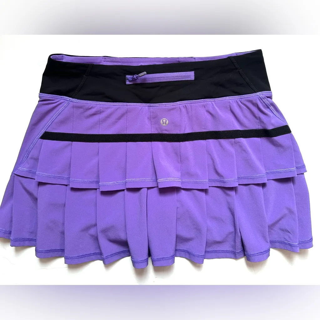 Lululemon Run Pace Setter Skirt Power Purple  Women's Skort Tennis Sz 4 - Image 3