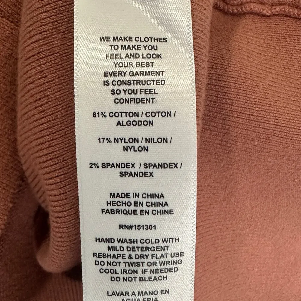 NWT Good American Strut Midi Skirt Womens S Dusty Rose Pink Slim Fit Minimalist - Image 8