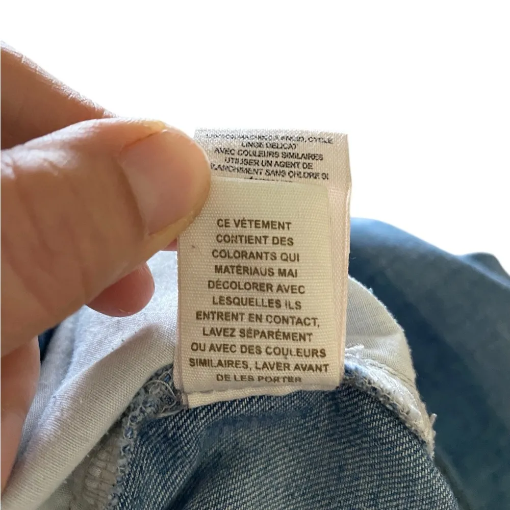 Free People Braided belt denim button fly shorts - Image 9