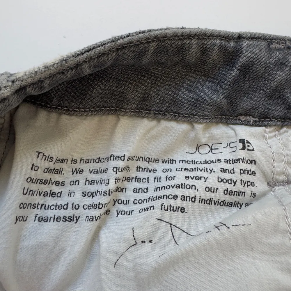 Joe’s The Luna High Rise Cigarette Crop Jeans Gray button fly skinny pockets NWT - Image 11