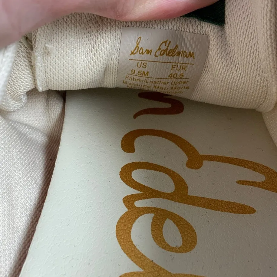 Sam Edelman Isabel green/cream sneakers size 9.5 - Image 7