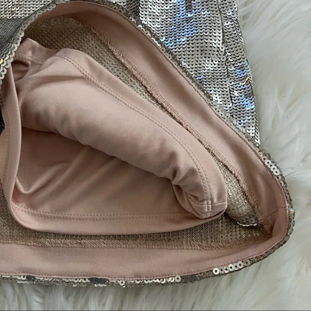 Bar lll silver sequin mini skirt size XS - Image 7