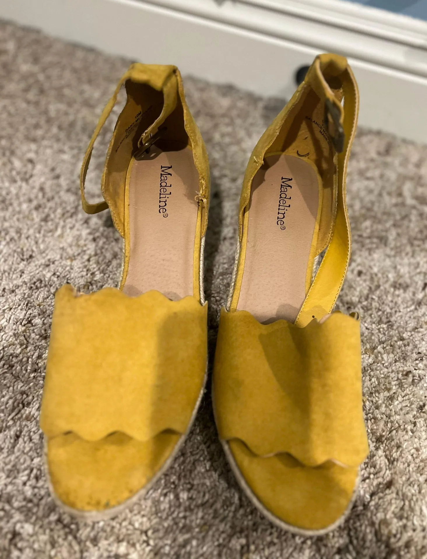 Yellow Wedge Sandals - Image 2