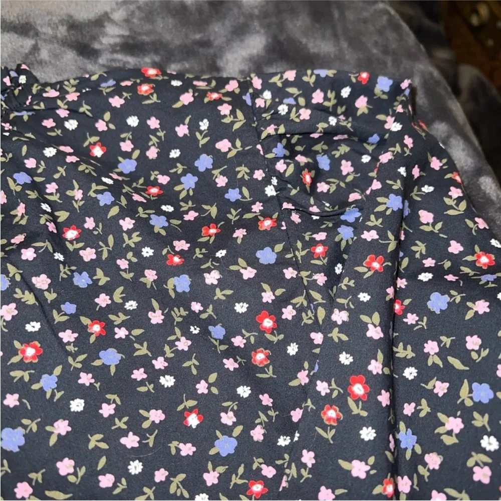 NWT Women’s Levi’s Lena Ruffled Crewneck Blouse size XL multicolor floral print - Image 11