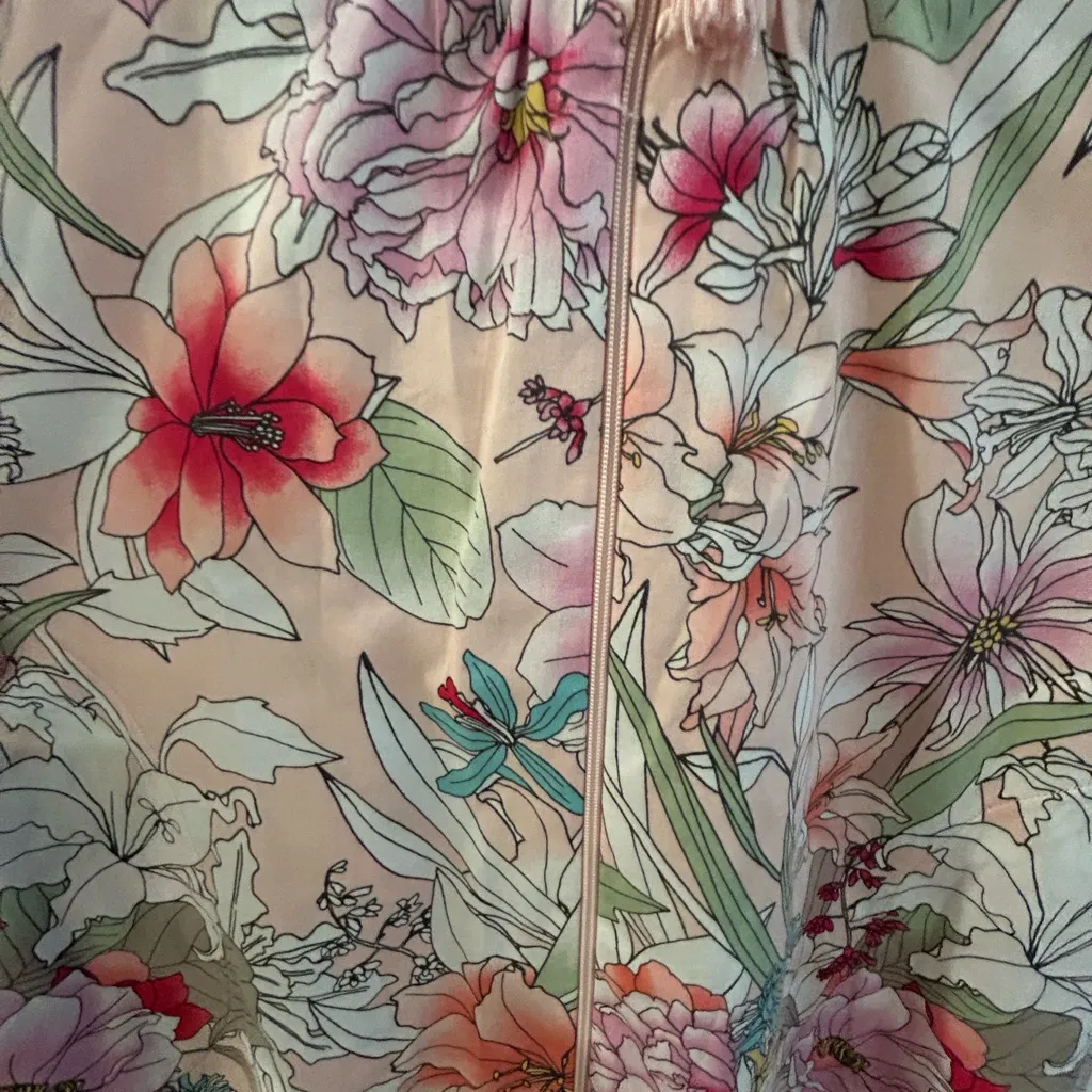 Miss Elaine Floral Robe Pink Size M Size M - Image 8