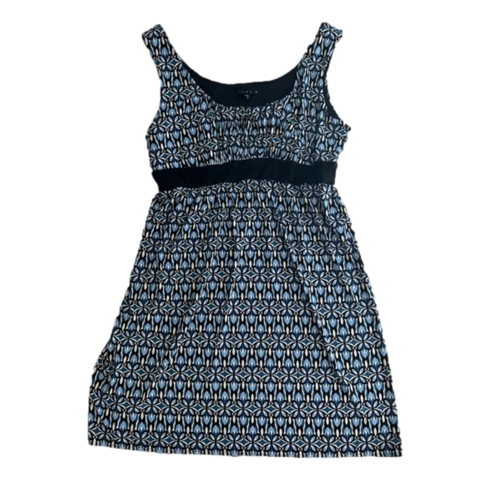 Tiana B flirty sleeveless black & blue high waisted dress, size XL - Image 5