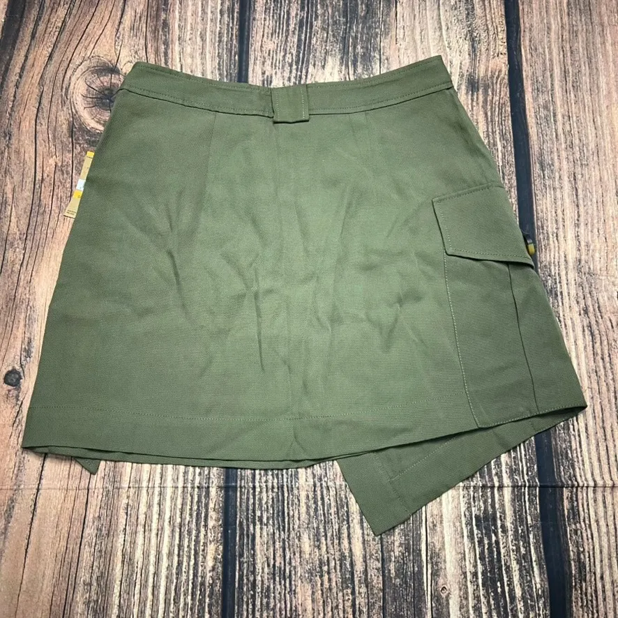 NWT Rachel Rachel Roy Women's Asymmetrical‎ Mini Skort Green Size Small Casual - Image 5