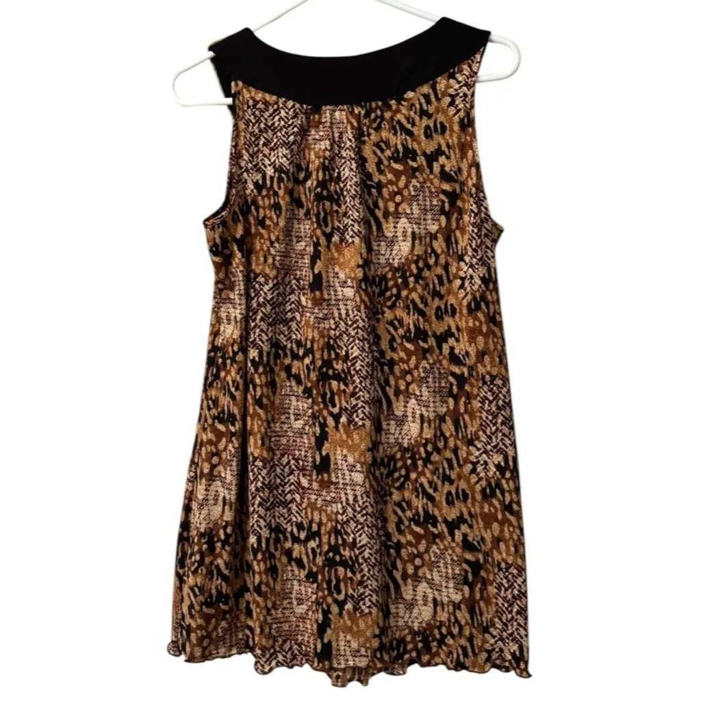 Christopher & Banks Women Sleeveless Blouse Size‎ L Artsy Classic City Fall - Image 2