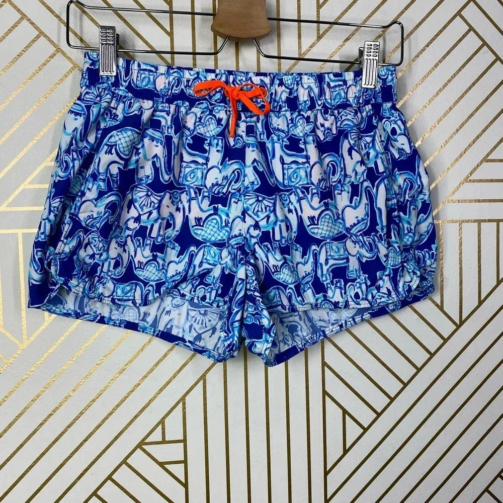 Lilly Pulitzer Run Around Luxletic Short in Bomber Blue Get‎ Trunky Size US XS - Image 2
