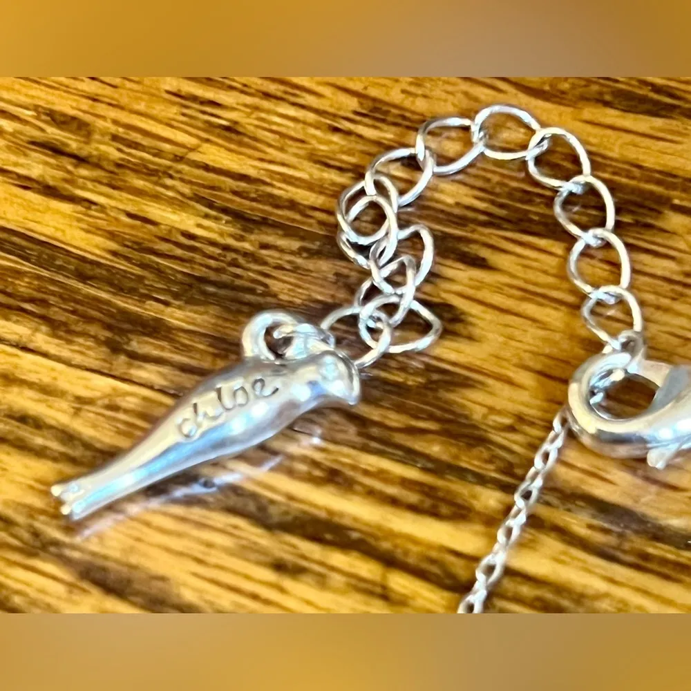 Chloe & Isabel Necklace and Bracelet set, Silver Tones, hammered silver look - Image 8