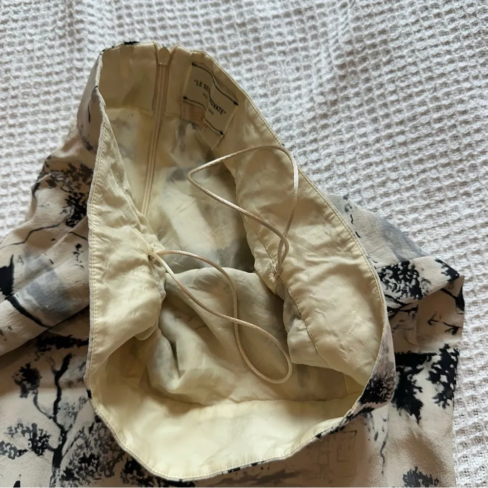 Forte Forte Le Sete Ritrovate 100% silk skirt women’s size small made in Italy Tan - Image 11