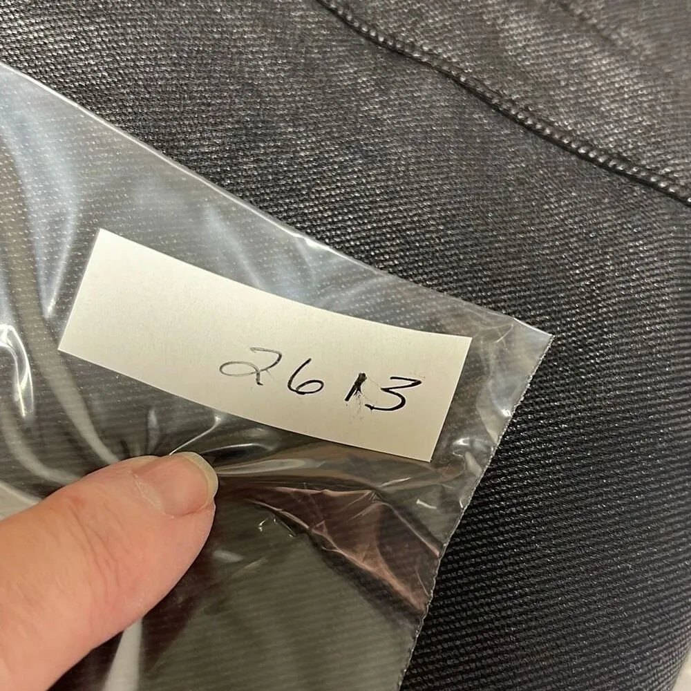 Vibrant Miu size 11(waist 29) boot cut front slit on hem black cotton blend pant - Image 9