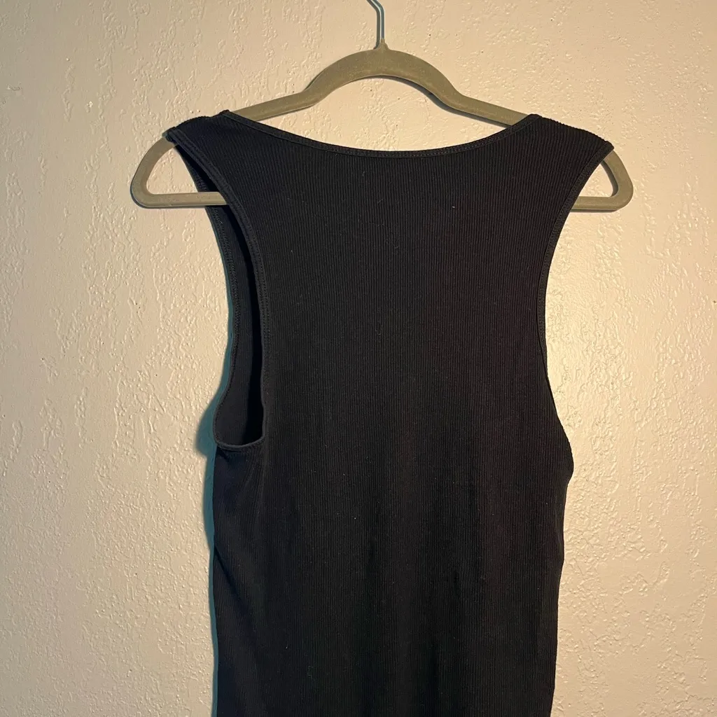 George Black Fitted Sleeveless Tank Top SZ L Causal Activewear Loungewear Shirt Size L - Image 6