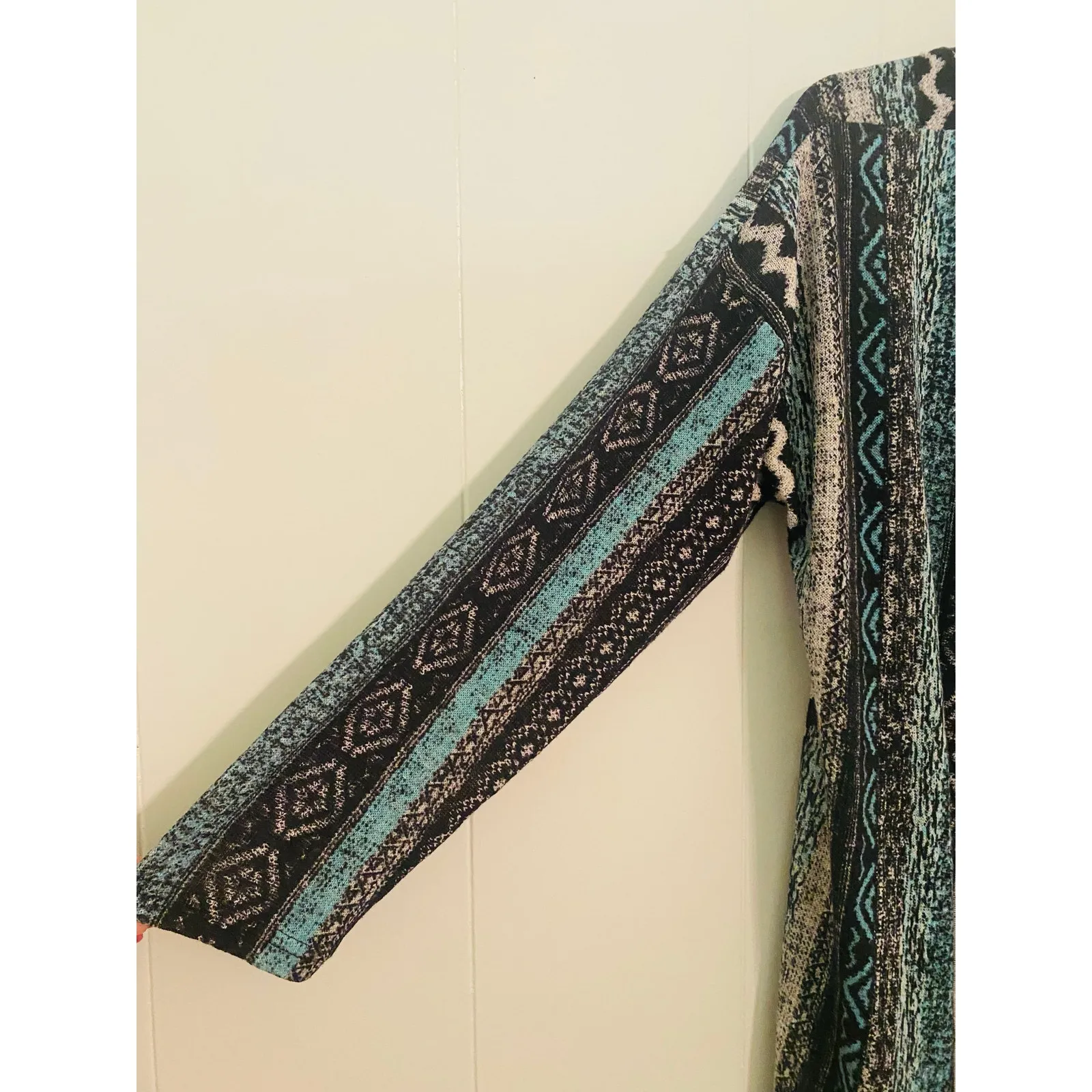 Cato Long Kimono Cardigan Long Sleeve Fringe Vest 22/24 Festival Vacation Resort - Image 4