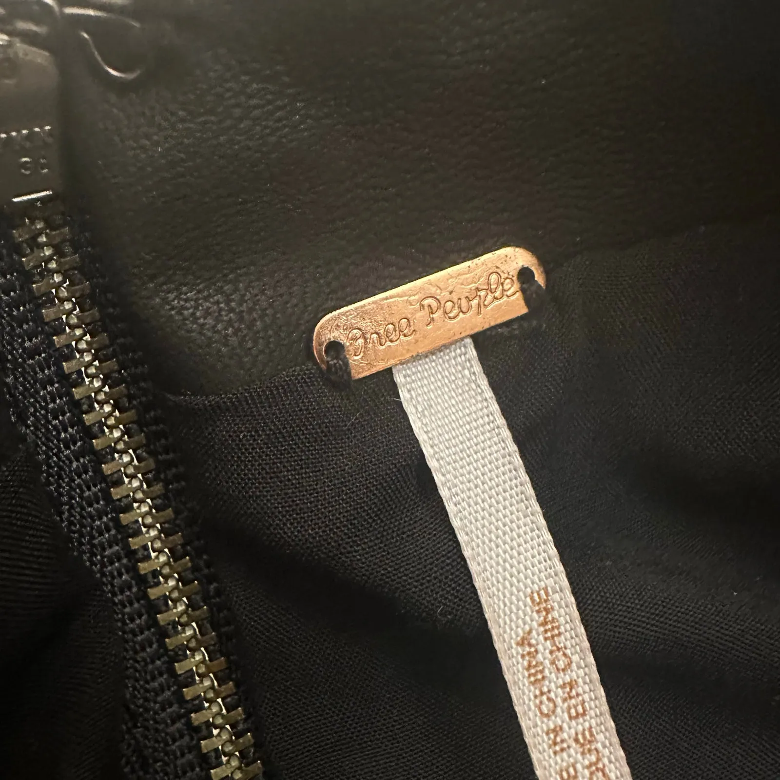 Free People Black Vegan Leather Mini Skirt sz 8 Free People Modern Femme - Image 7