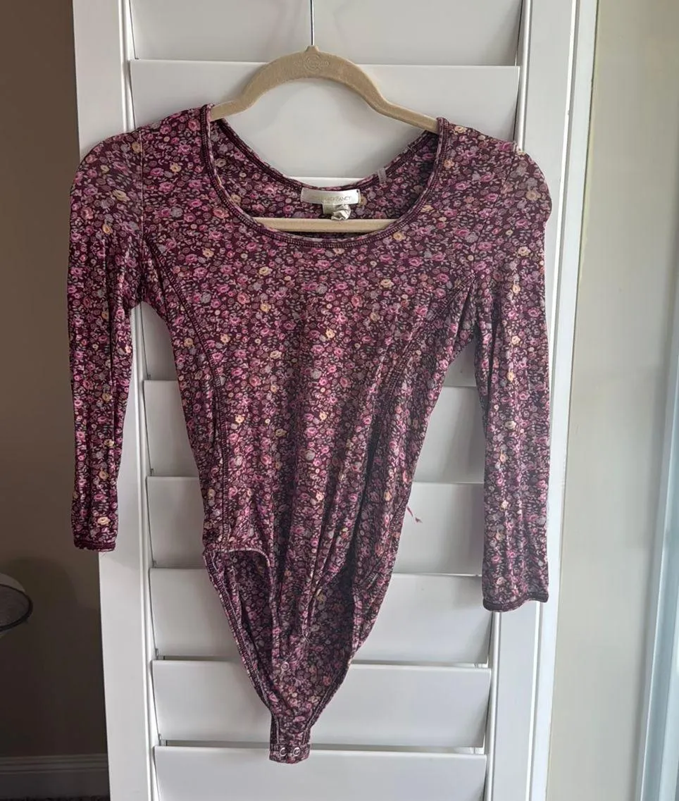 Love Shack Fancy Floral Body Suit - Image 3