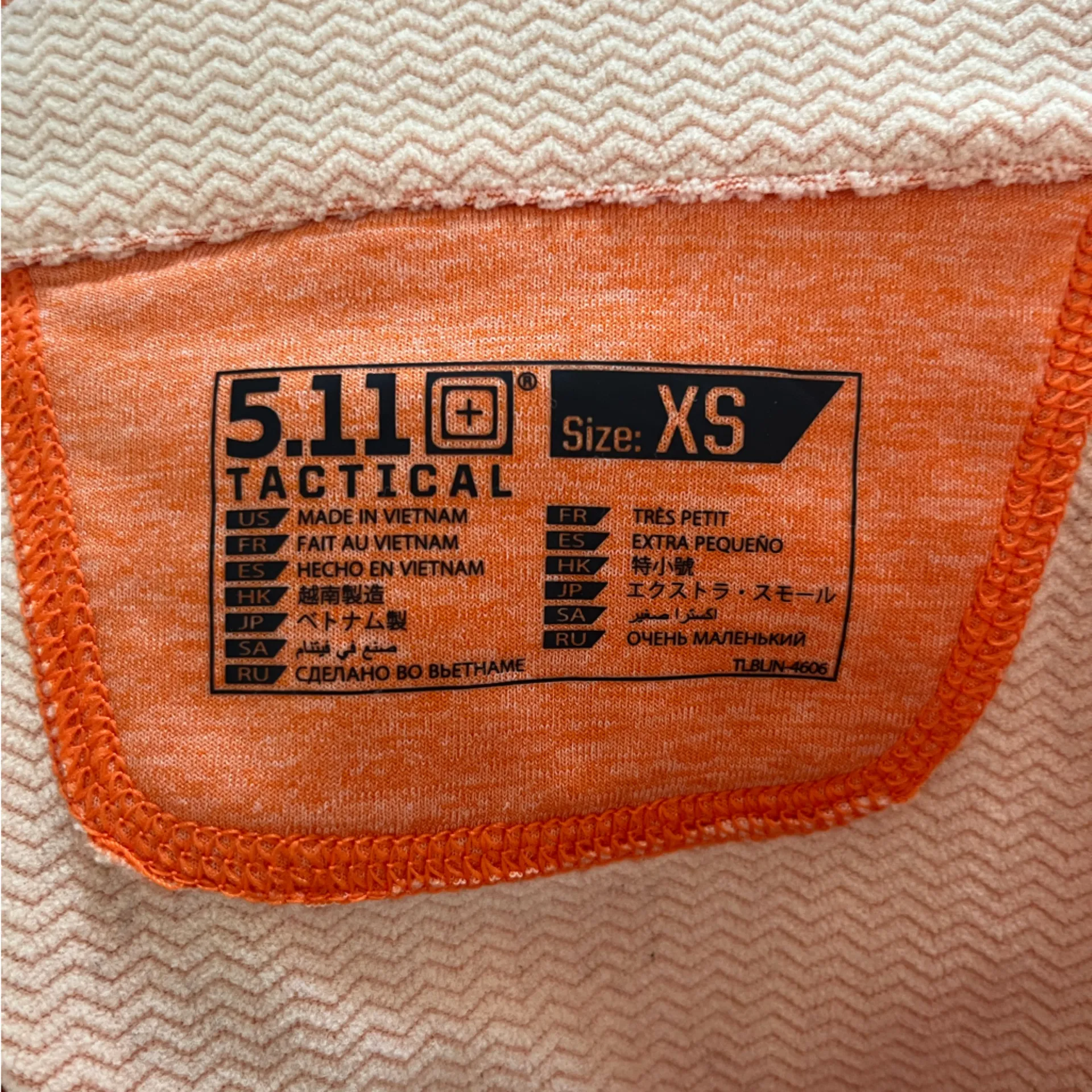 5.11 Tactical Women’s Bright Orange Half Zip Pullover Sweater Size XS - Image 4