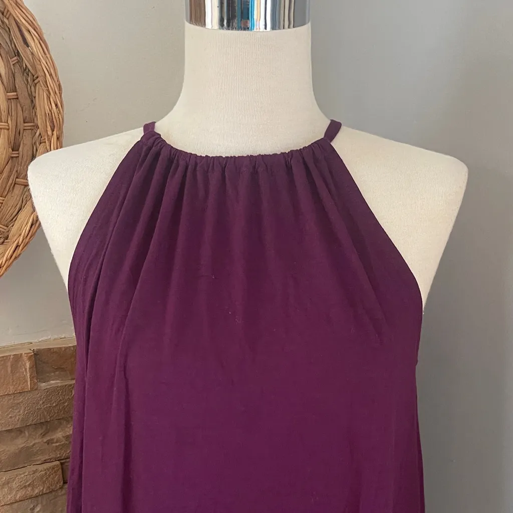 Eileen Fisher Rich Purple Midi Dress - Image 3