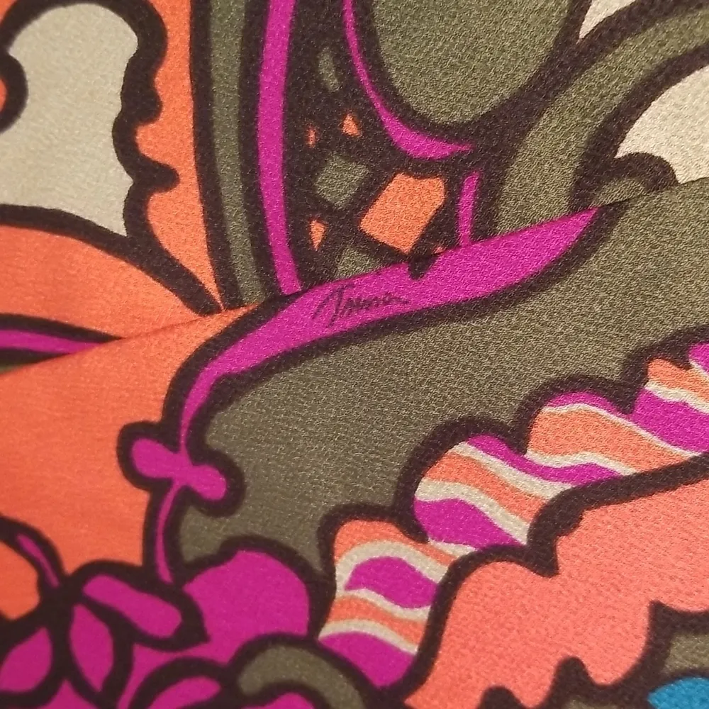 💕TRINA TURK💕 Christie Dress Bell Sleeve Shift Dress Paisley Print Small NWT - Image 14