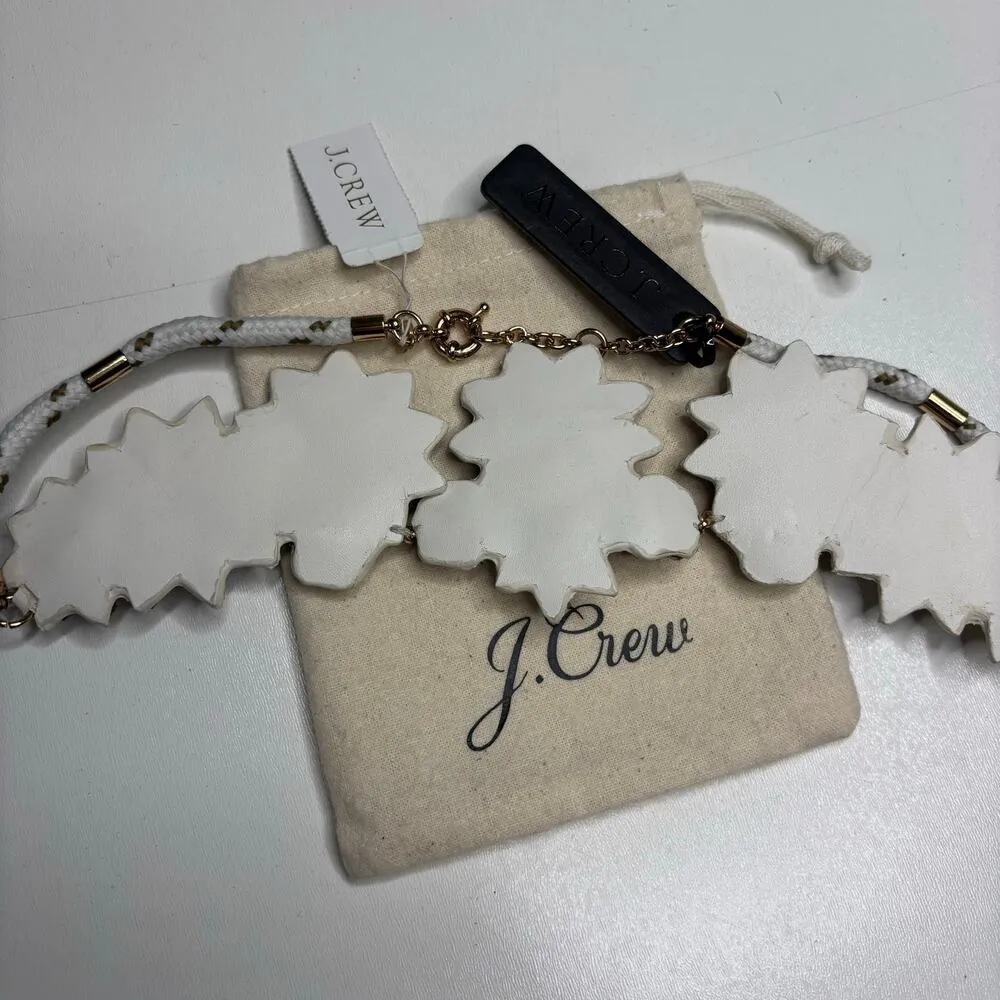 J. Crew Golden Blossom Statement Necklace Fabric Backed - Image 10