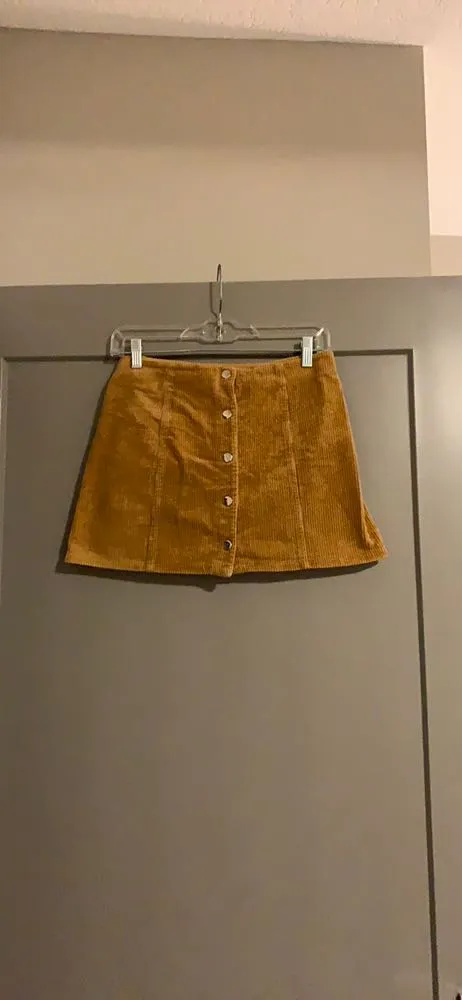 Corduroy Burnt Orange Button Up Size M - Image 2